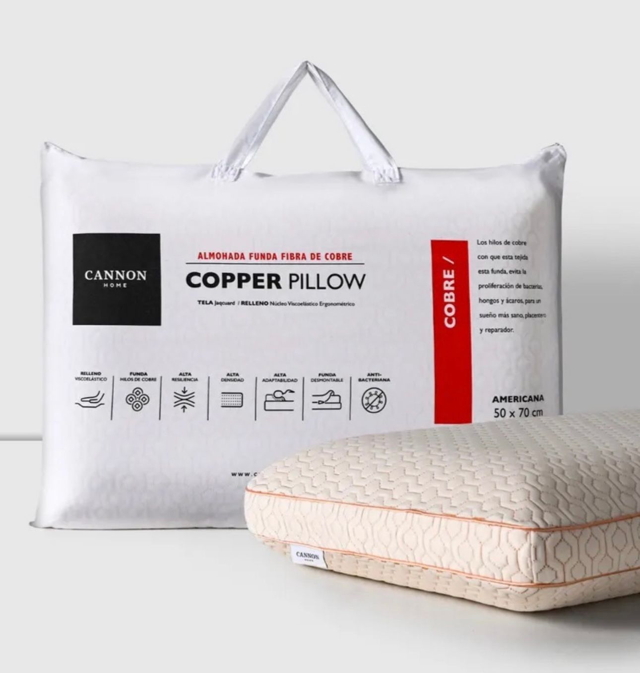 almohada viscoelÁstica copper pillow cannon home almohada viscoelÁstica copper pillow cannon home