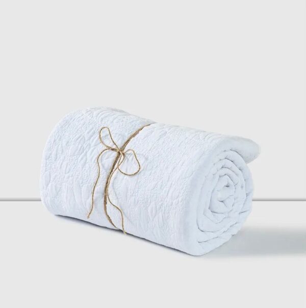 cubrecama garden white royal supreme