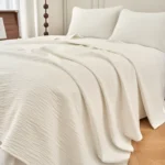 cubrecama blanca