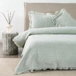 cubrecama royal supreme gris y verde